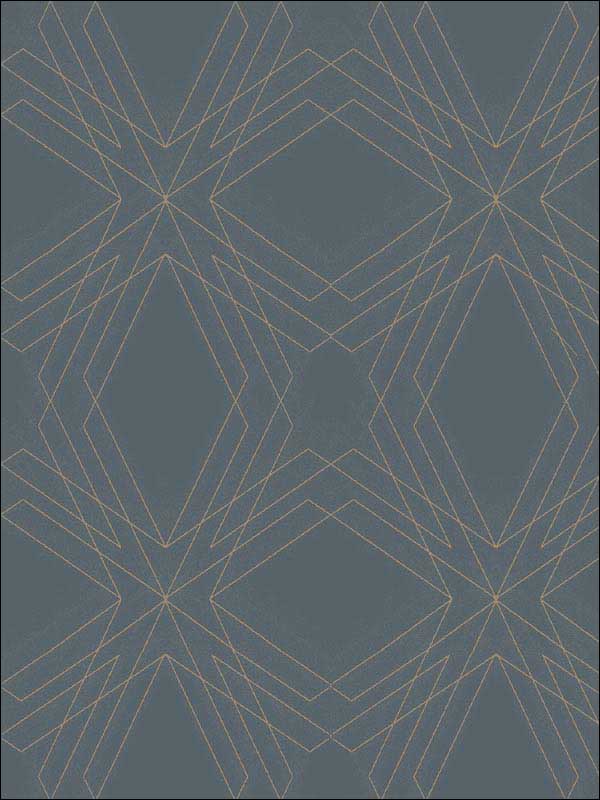 Relativity Geometric wallpaper in charcoal color - pattern number 2908-87107 - by A Street Prints in the Alchemy collection