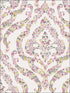 Featherton Floral Damask fabric in pink color - pattern number 2901-25402 - by A Street Prints in the Perennial collection
