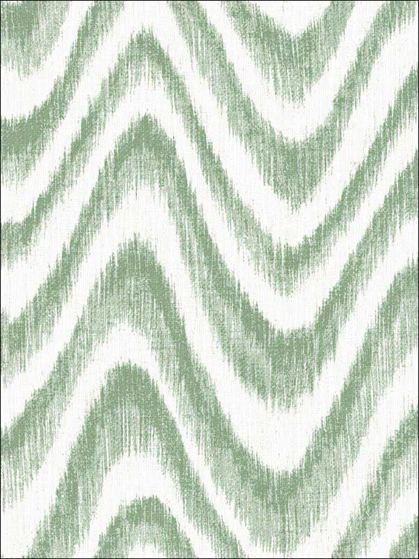 Bargello Faux Grasscloth Wave fabric in green color - pattern number 2901-25406 - by A Street Prints in the Perennial collection