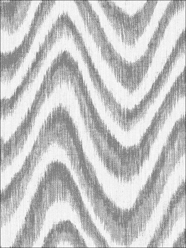 Bargello Faux Grasscloth Wave fabric in grey color - pattern number 2901-25407 - by A Street Prints in the Perennial collection