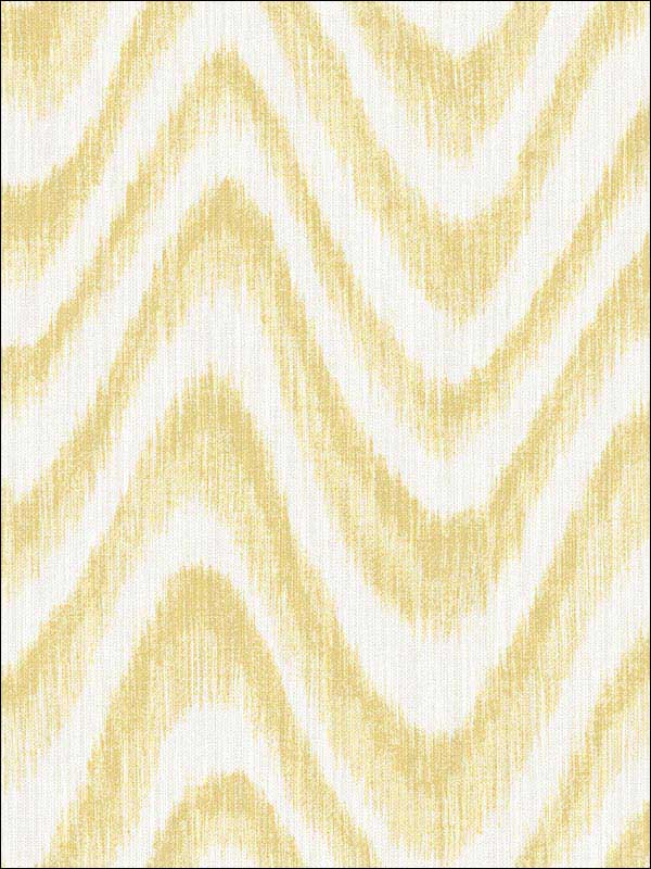 Bargello Faux Grasscloth Wave fabric in yellow color - pattern number 2901-25409 - by A Street Prints in the Perennial collection