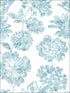 Folia Floral fabric in blue color - pattern number 2901-25415 - by A Street Prints in the Perennial collection