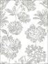 Folia Floral fabric in taupe color - pattern number 2901-25416 - by A Street Prints in the Perennial collection