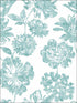 Folia Floral fabric in aqua color - pattern number 2901-25418 - by A Street Prints in the Perennial collection