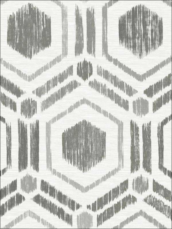 Borneo Geometric Grasscloth wallpaper in taupe color - pattern number 2901-25432 - by A Street Prints in the Perennial collection