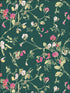 Sweet Pea fabric in cerise magenta viridian color - pattern number 115/11033.CS.0 - by Cole and Son in the Botanical Botanica collection