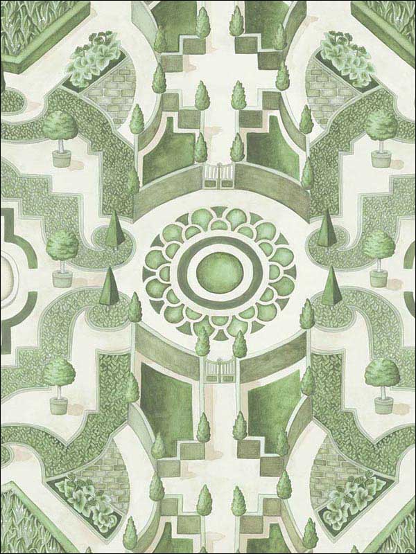 Topiary fabric in leaf green color - pattern number 115/2005.CS.0 - by Cole and Son in the Botanical Botanica collection