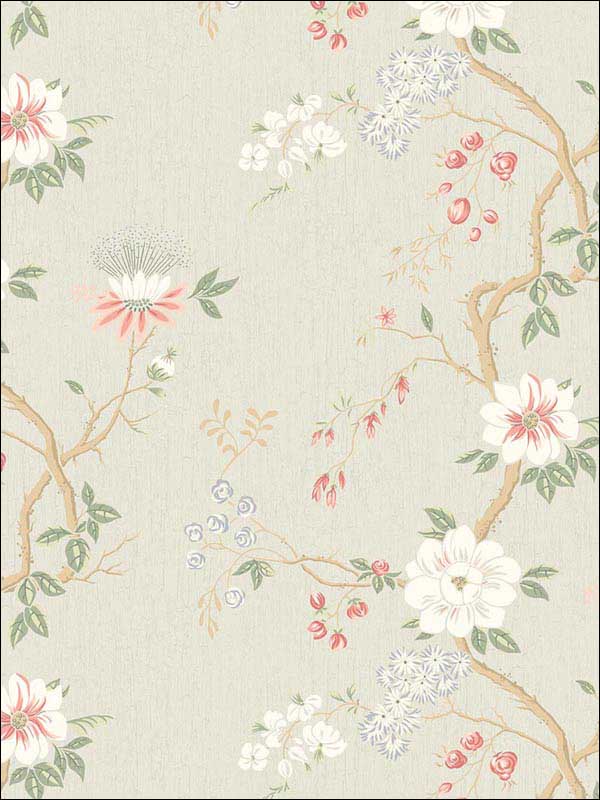 Camellia wallpaper in coral duc egg ednil color - pattern number 115/8024.CS.0 - by Cole and Son in the Botanical Botanica collection