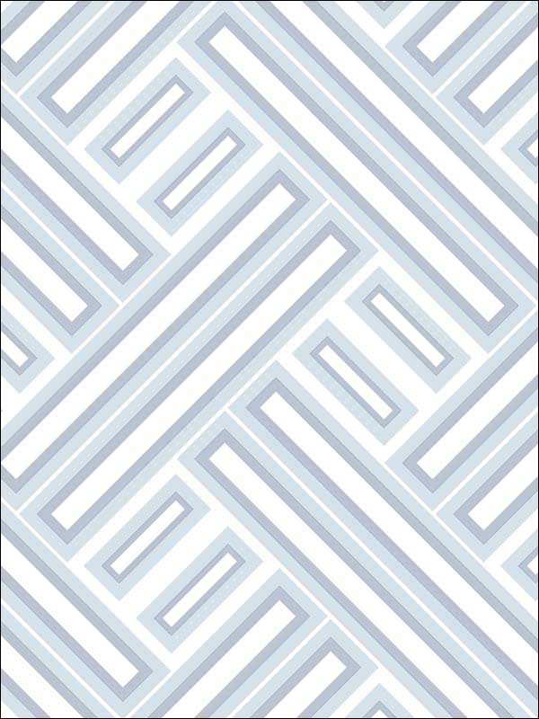 Rectangles wallpaper in light blue ocean color - pattern number GX37607 - by Patton Norwall in the Geometrix collection