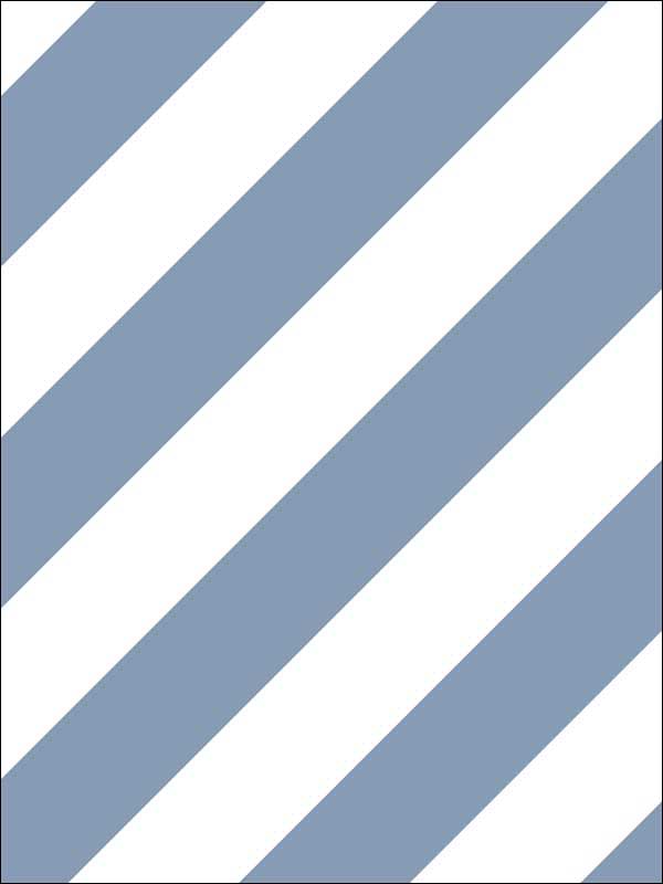 Diagonal Stripe wallpaper in blue denim color - pattern number ST36916 - by Patton Norwall in the Simply Stripes 3 collection