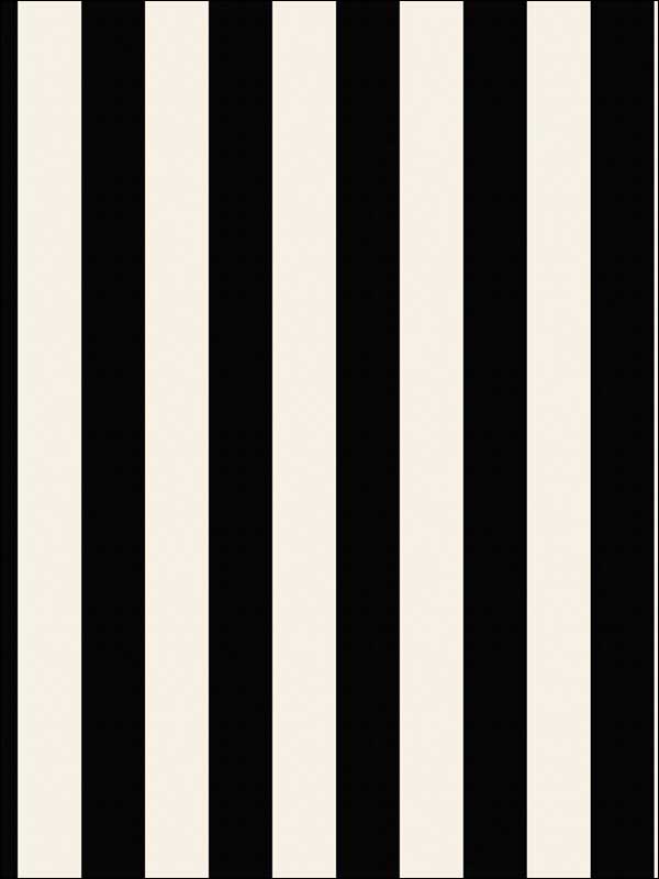 1.25 inch Regency Stripe wallpaper in black pearl ebony color - pattern number SY33907 - by Patton Norwall in the Simply Stripes 3 collection