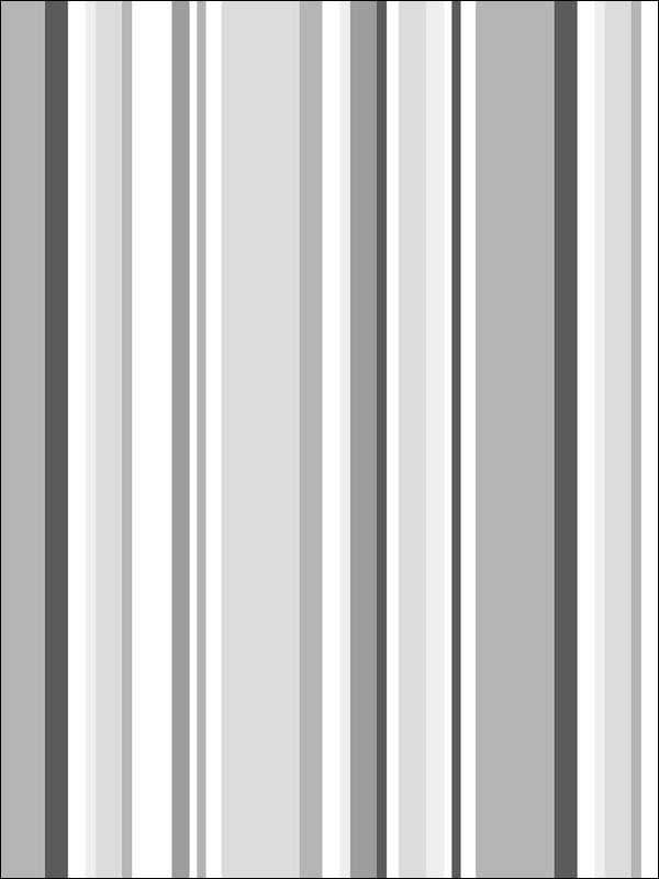 Step Stripe fabric in black grey pepper color - pattern number SY33962 - by Patton Norwall in the Simply Stripes 3 collection