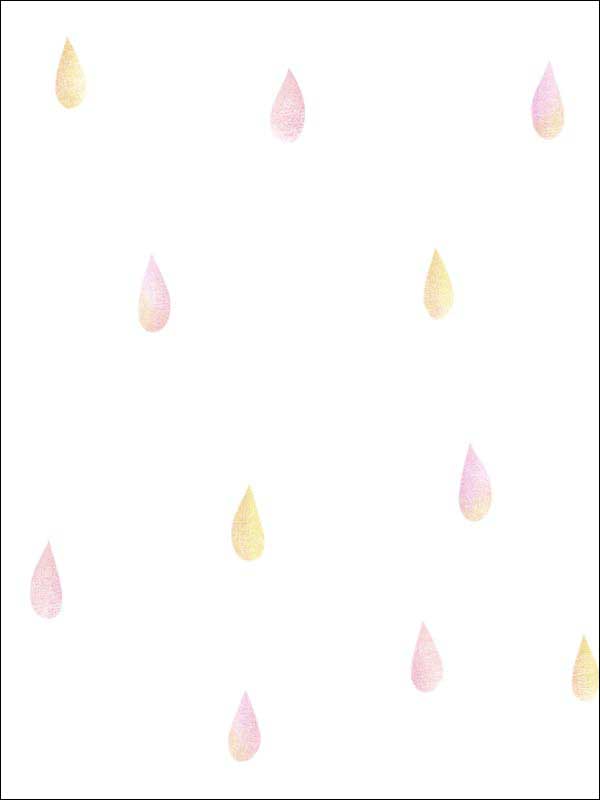 Raindrops fabric in strawberry lemonade color - pattern number DA60001 - by Seabrook in the Day Dreamers collection
