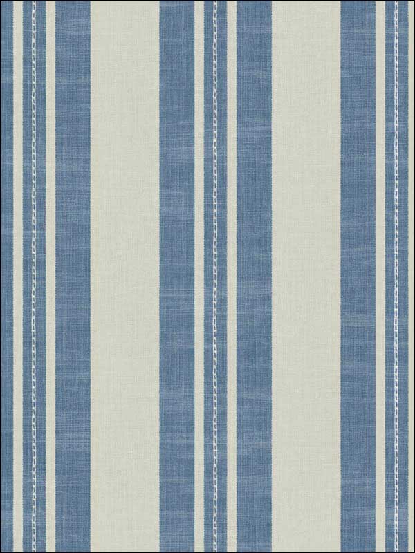 Linen Stripe fabric in denim and soft gray color - pattern number DA60400 - by Seabrook in the Day Dreamers collection