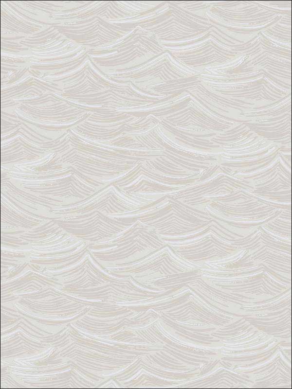 Calm Seas fabric in soft gray and white color - pattern number DA60500 - by Seabrook in the Day Dreamers collection