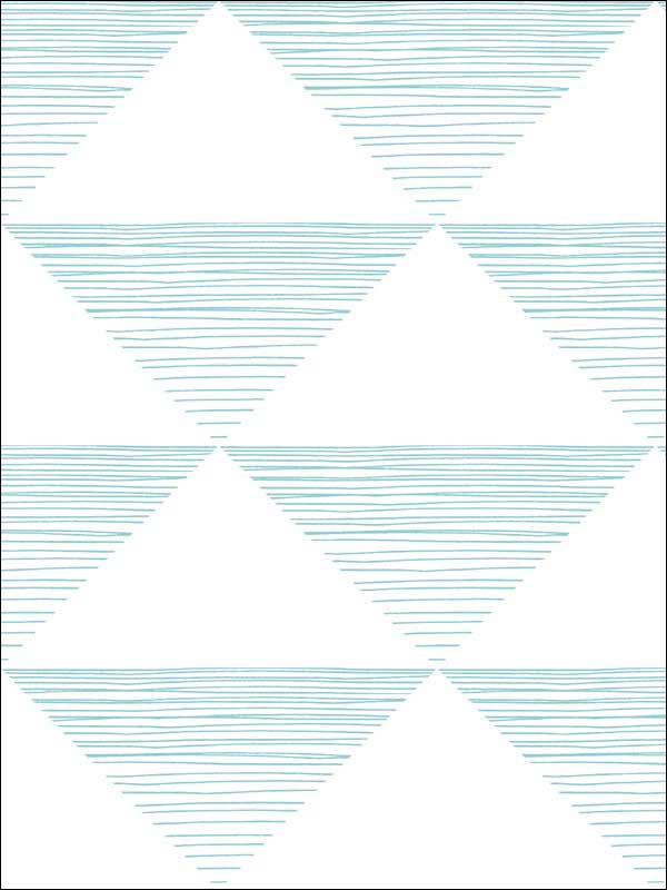 Geo Stripe wallpaper in teal color - pattern number DA61909 - by Seabrook in the Day Dreamers collection