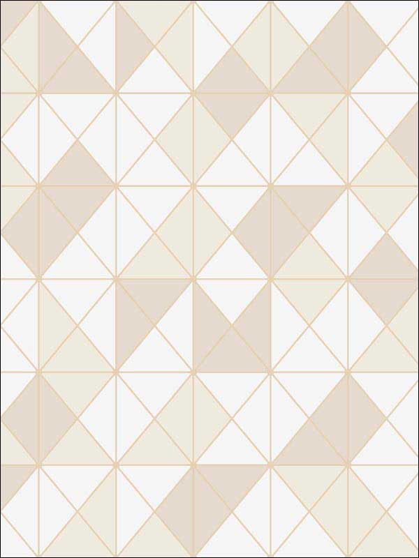 Metallic Geo fabric in metallic gold and ivory color - pattern number AW70605 - by Collins and Company in the Casa Blanca 2 collection