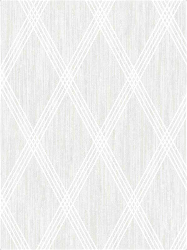 Marble Diamond Geometric wallpaper in metallic pearl and silver glitter color - pattern number AW70900 - by Collins and Company in the Casa Blanca 2 collection
