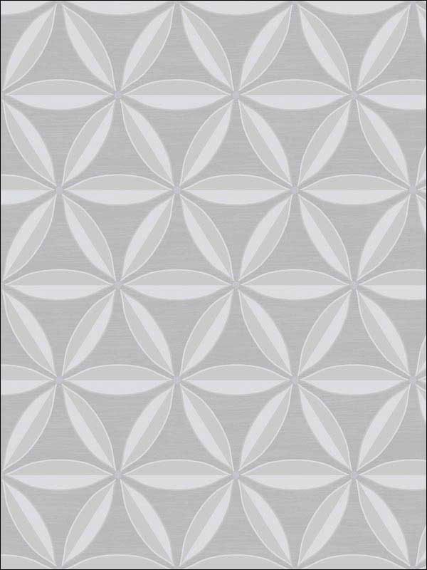 Lens Geometric wallpaper in gray and taupe color - pattern number AW71700 - by Collins and Company in the Casa Blanca 2 collection