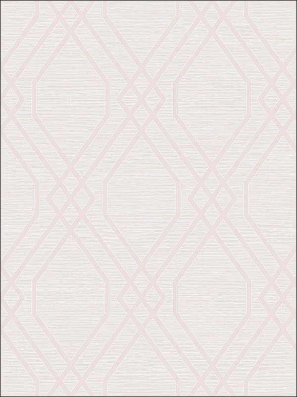 Diamond Geo wallpaper in blush glitter and off white color - pattern number AW73701 - by Collins and Company in the Casa Blanca 2 collection