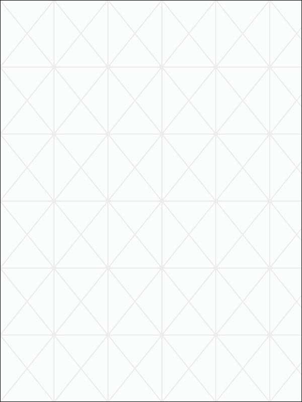 Triangle Geo fabric in metallic pearl and white color - pattern number AW73800 - by Collins and Company in the Casa Blanca 2 collection