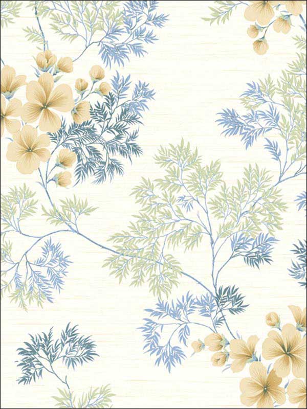Flora fabric in clear skies color - pattern number WBP10104.WT.0 - by Winfield Thybony in the Barclay Butera Living in Style collection