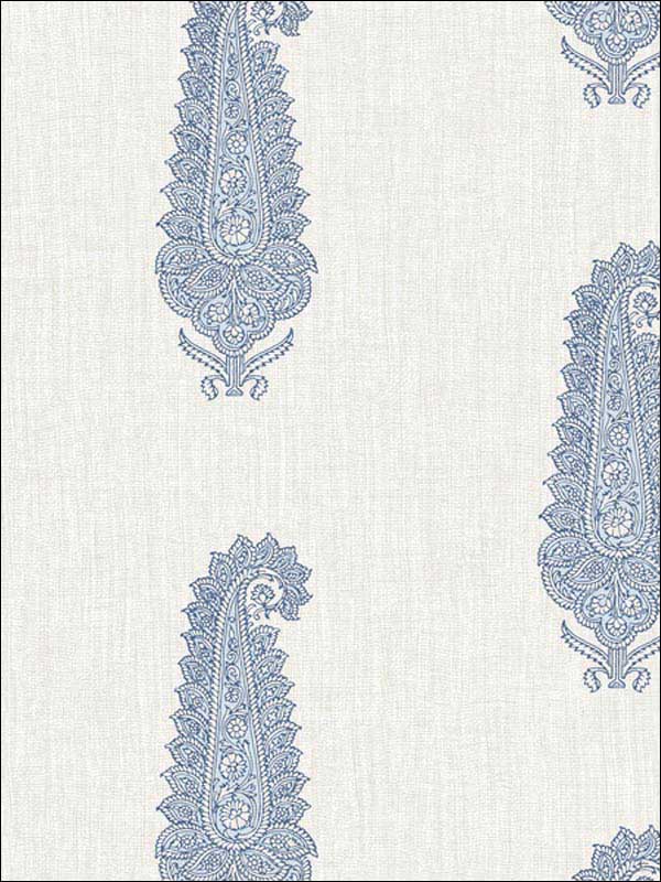 Kashmiri wallpaper in indigo color - pattern number WBP10402.WT.0 - by Winfield Thybony in the Barclay Butera Living in Style collection