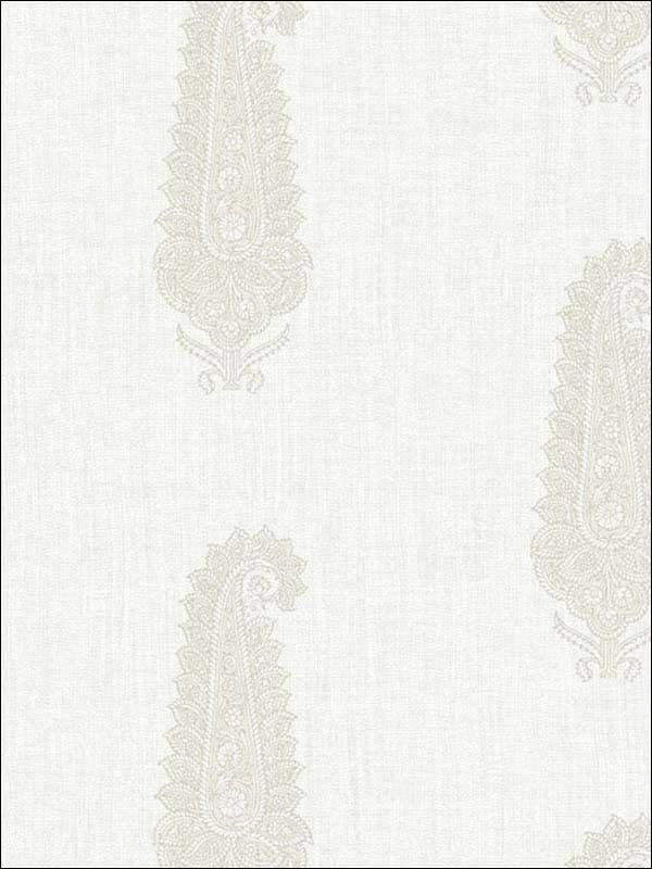 Kashmiri wallpaper in buff color - pattern number WBP10405.WT.0 - by Winfield Thybony in the Barclay Butera Living in Style collection