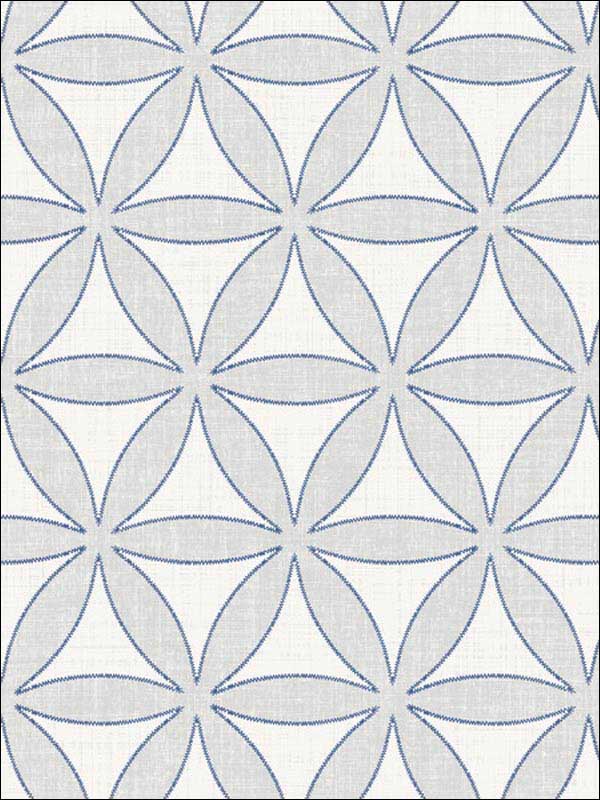 Bohemian Rhapsody wallpaper in indigo color - pattern number WBP11312.WT.0 - by Winfield Thybony in the Barclay Butera Living in Style collection