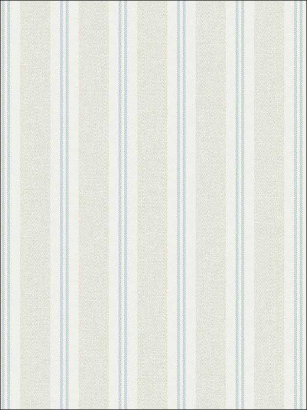 Ticking Stripe wallpaper in clear skies color - pattern number WBP11404.WT.0 - by Winfield Thybony in the Barclay Butera Living in Style collection