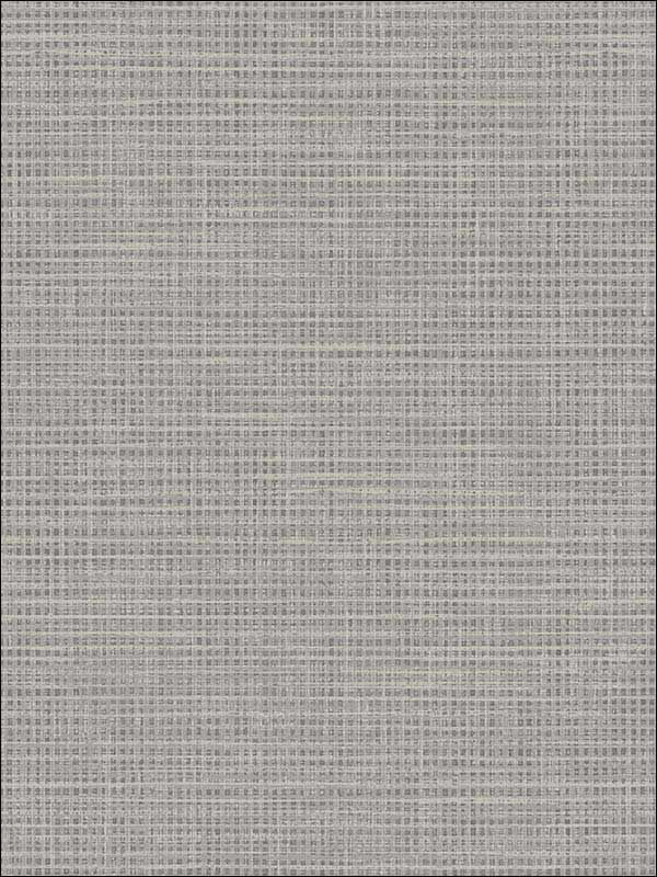 Grasscloth Effect wallpaper in grey color - pattern number RM90917 - by Casa Mia in the Graphite collection