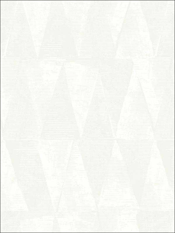 Small Triangle fabric in white cream color - pattern number RM91010 - by Casa Mia in the Graphite collection