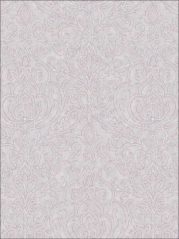 Neoclassic Scroll fabric in soft purple color - pattern number RM50309 - by Casa Mia in the Opal collection