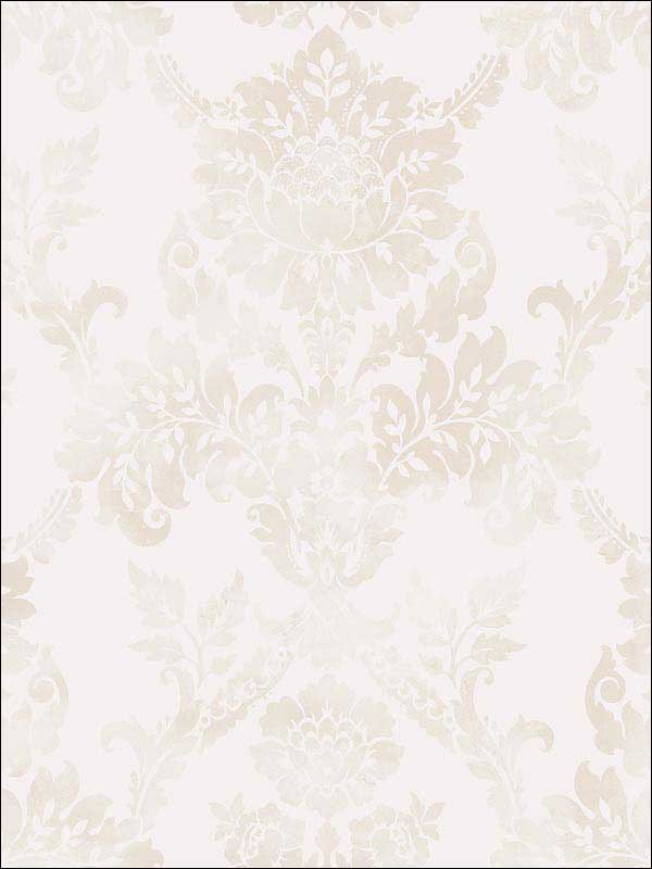 Neoclassic Hidden Damask fabric in soft pink color - pattern number RM50601 - by Casa Mia in the Opal collection