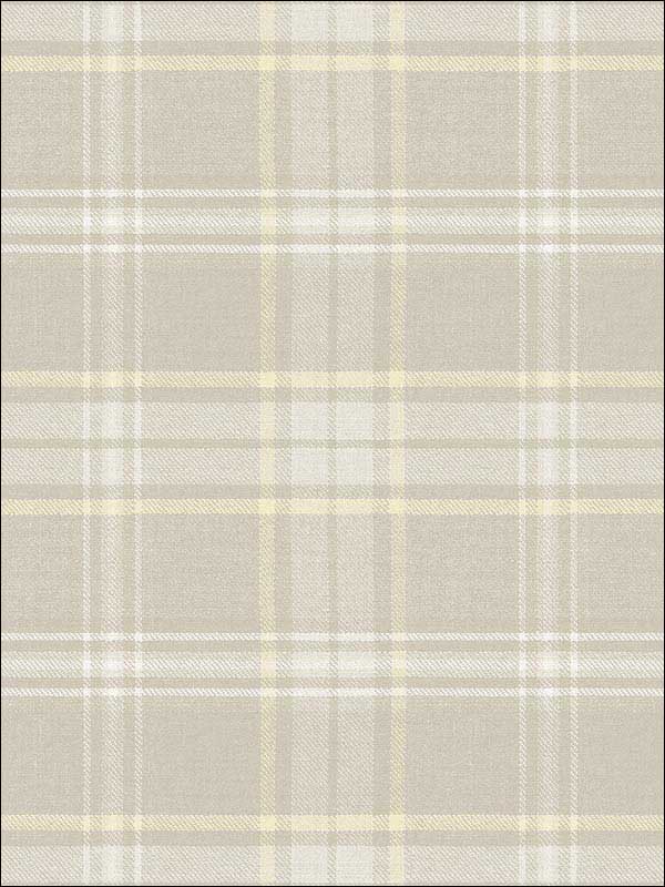 Tartan fabric in cream white color - pattern number RM80105 - by Casa Mia in the Quartz collection