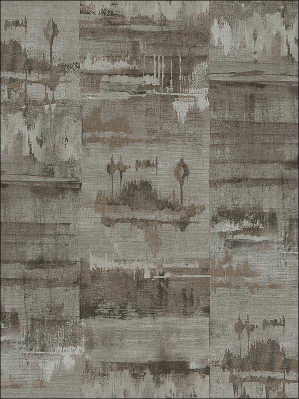 Faux Texture fabric in dark brown grey color - pattern number RM40200 - by Casa Mia in the Titanium collection