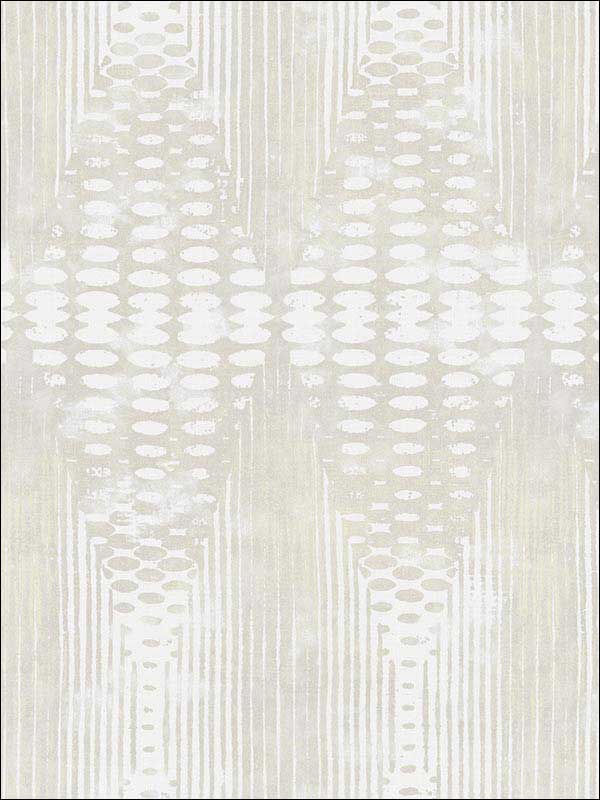 Abstract Bead fabric in white cream color - pattern number RM40304 - by Casa Mia in the Titanium collection