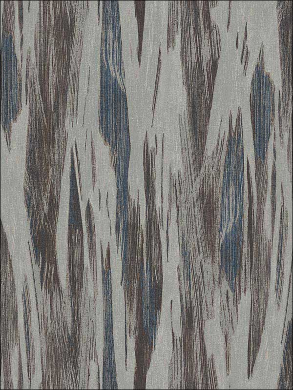 Crackle Texture fabric in silver black blue color - pattern number RM40406 - by Casa Mia in the Titanium collection