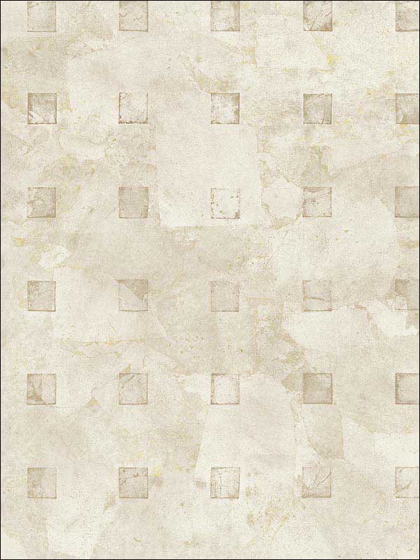 Square Faux Texture fabric in white soft grey color - pattern number RM40805 - by Casa Mia in the Titanium collection
