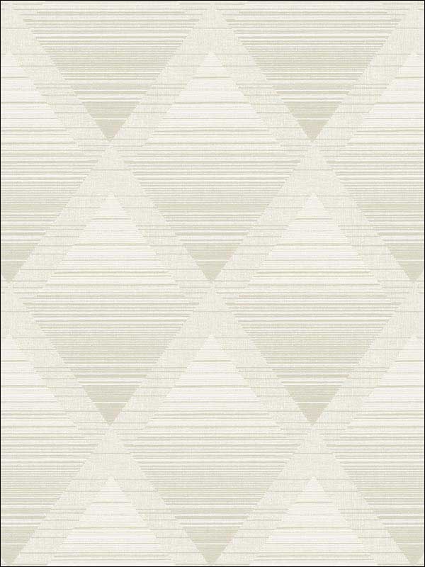 Metallic Rhombus fabric in cream color - pattern number RM70805 - by Casa Mia in the Zircon collection