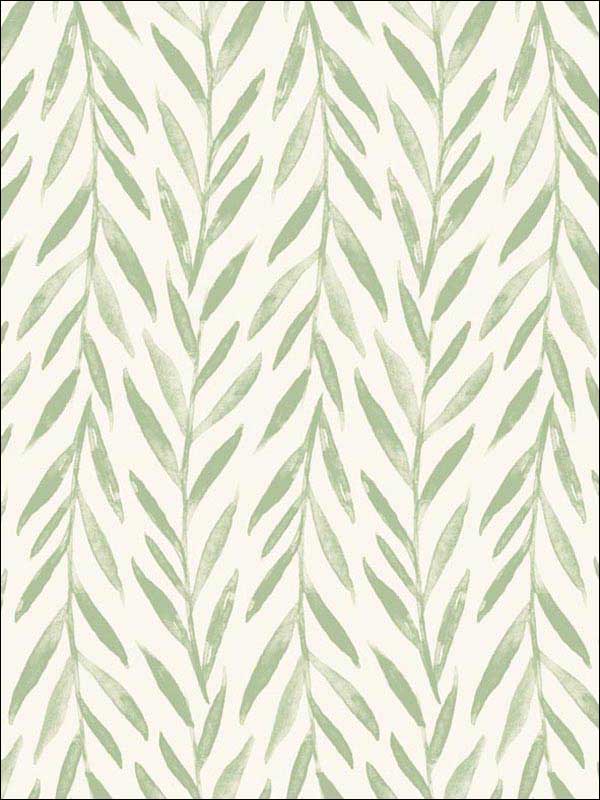 Magnolia Home Willow Peel and Stick fabric in green color - pattern number PSW1016RL - by Magnolia Home by Joanna Gaines in the Magnolia Home Peel and Stick Wallpaper collection