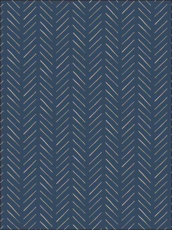 Magnolia Home Pick Up Sticks Peel and Stick fabric in blue color - pattern number PSW1022RL - by Magnolia Home by Joanna Gaines in the Magnolia Home Peel and Stick Wallpaper collection
