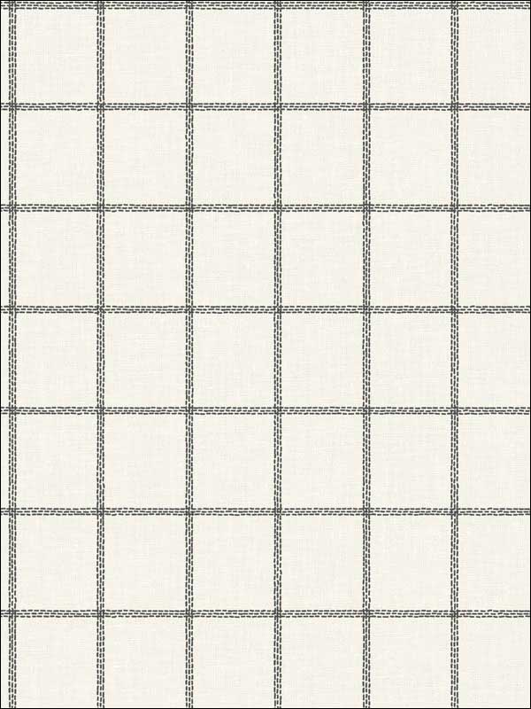 Magnolia Home Sunday Best Peel and Stick fabric in black color - pattern number PSW1023RL - by Magnolia Home by Joanna Gaines in the Magnolia Home Peel and Stick Wallpaper collection
