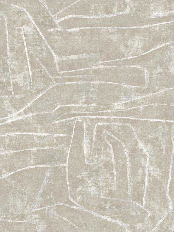 Urban Chalk Peel and Stick fabric in neutral color - pattern number PSW1068RL - by York in the York Premium Peel and Stick Geometrics Wallpaper collection