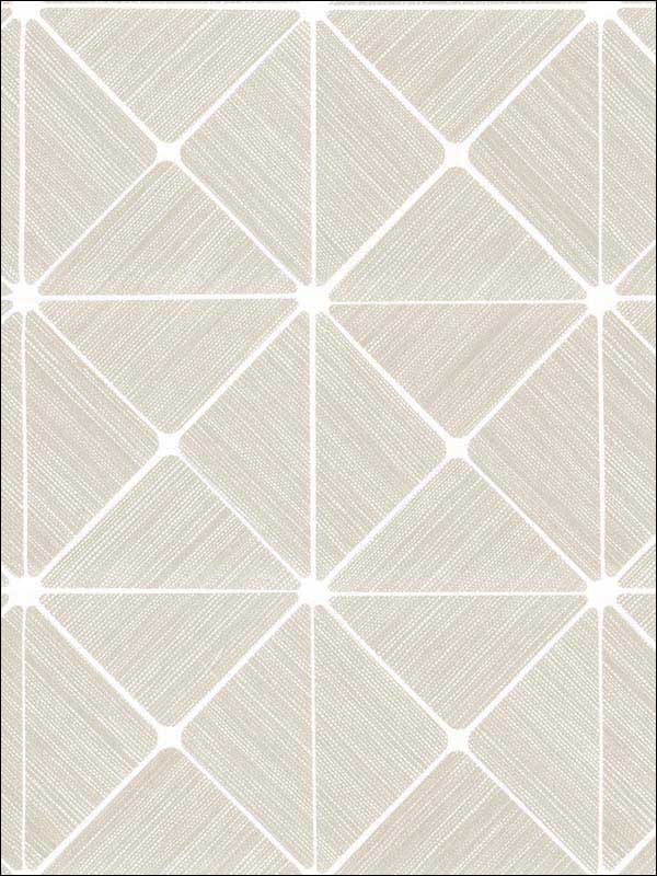 Double Diamonds Peel and Stick fabric in off white color - pattern number PSW1072RL - by York in the York Premium Peel and Stick Geometrics Wallpaper collection