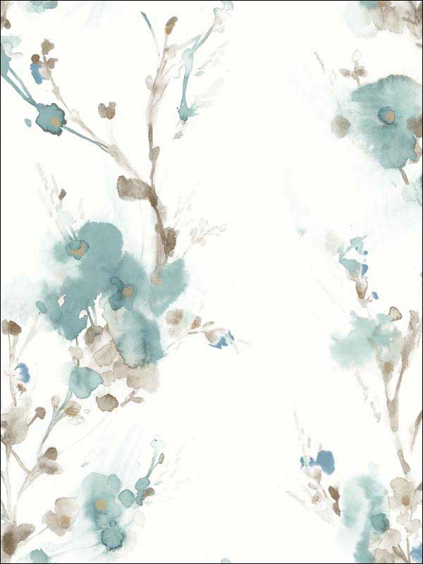 Charm Peel and Stick fabric in teal color - pattern number PSW1102RL - by York in the York Premium Peel and Stick Simply Candice Wallpaper collection