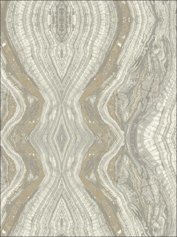 Kaleidoscope Peel and Stick fabric in light gray color - pattern number PSW1111RL - by York in the York Premium Peel and Stick Stonework Wallpaper collection
