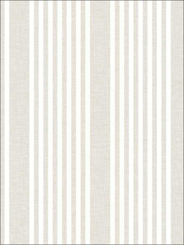 French Linen Stripe Peel and Stick wallpaper in off white color - pattern number PSW1134RL - by York in the York Premium Peel and Stick Coastal Wallpaper collection