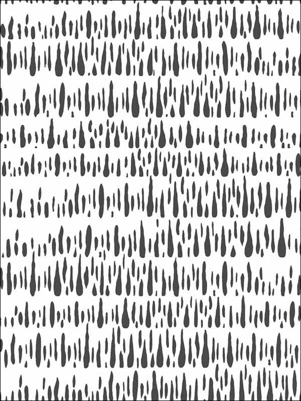 Brush Marks Peel and Stick wallpaper in black color - pattern number NW34100 - by NextWall in the Peel and Stick Wallpaper by Nextwall collection