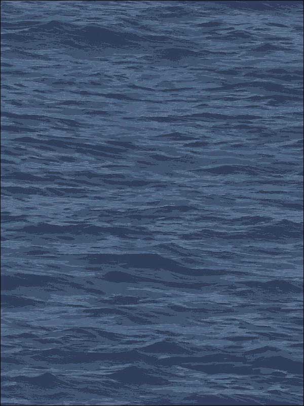 Serene Sea Peel and Stick wallpaper in denim blue color - pattern number NW35902 - by NextWall in the Peel and Stick Wallpaper by Nextwall collection
